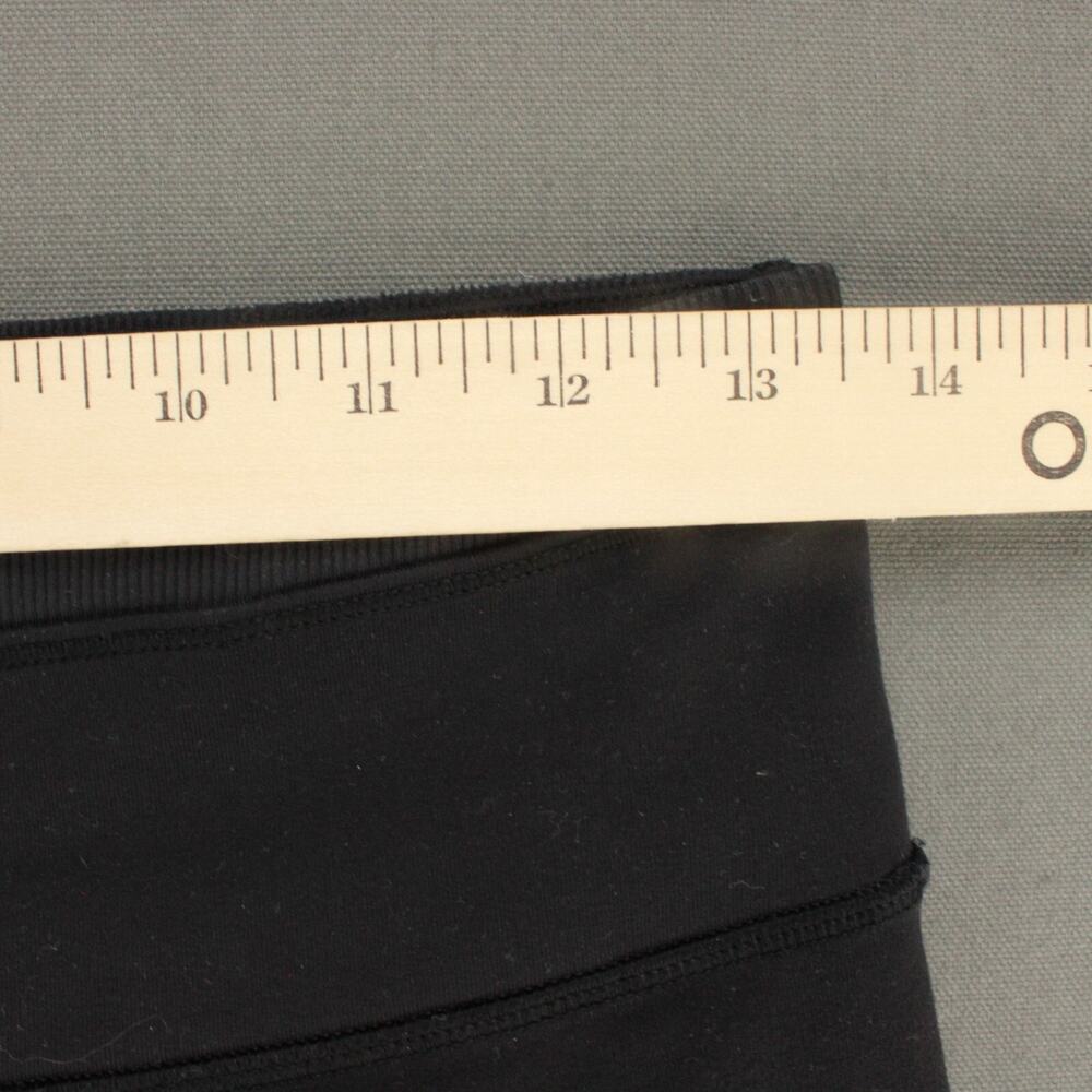 Lululemon Black Cropped Leggings Womens 8 Athletic Capris - Picture 2 of 8